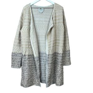 Bob Timberlake Long Open Knit Cardigan Sweater Women Sz M